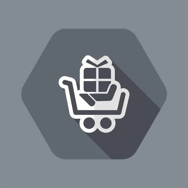 Cart store icon - Vector, Image