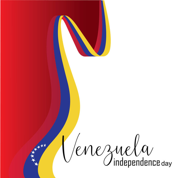 Vector illustration of Happy Venezuela Independence Day - Vector, Image