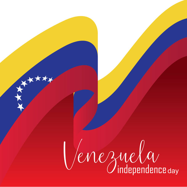 Ilustración vectorial del feliz Día de la Independencia de Venezuela
 - Vector, imagen