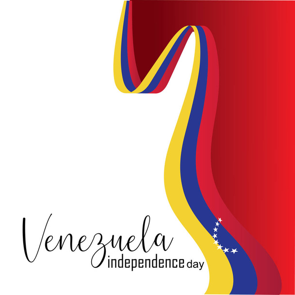 Vector illustratie van Happy Venezuela Independence Day - Vector, afbeelding