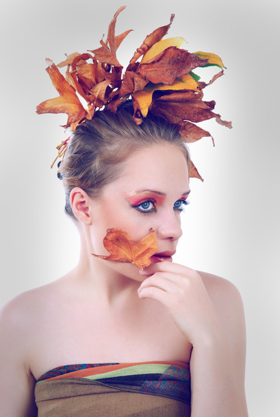 autumn woman - Photo, image