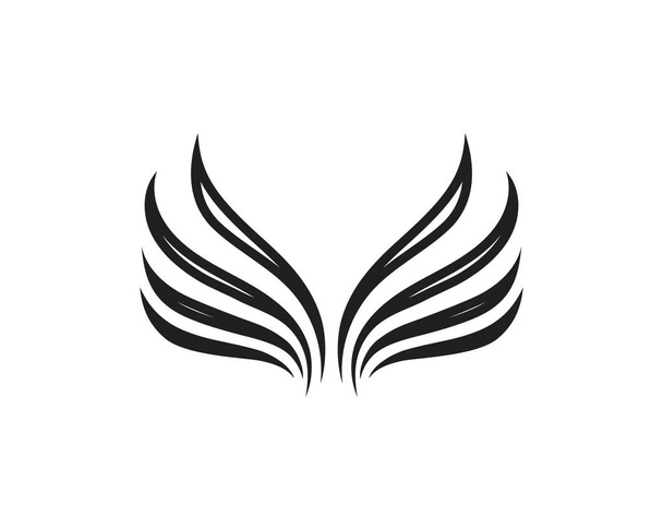 ala nero logo modello vettore illustrazione disegno vettoriale
 - Vettoriali, immagini