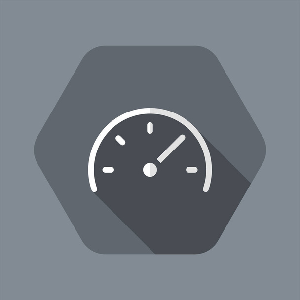 Tachometr - ploché minimální ikonu - Vektor, obrázek