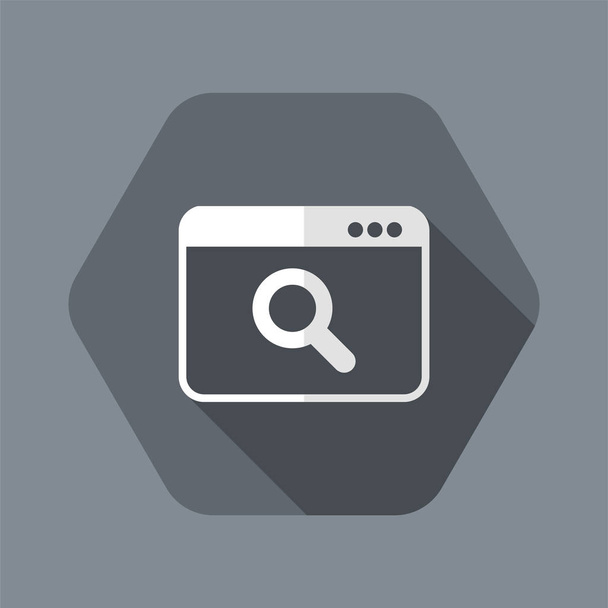 Окно поиска - Flat minimal icon
 - Вектор,изображение