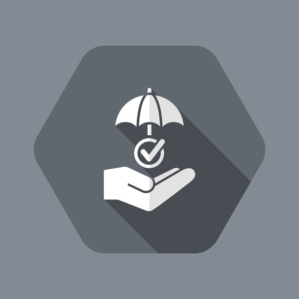 Security system checked - Minimal vector icon - Vector, Image