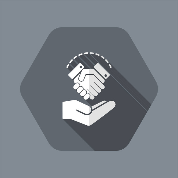 Návrh dohody - minimální ikony - Vektor, obrázek
