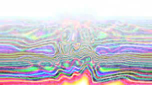 Multicolor iridescent ripple abstract surface for text, title, caption - Footage, Video