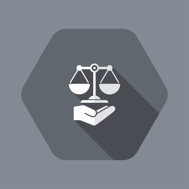 Ikona usługi pomocy prawnej - Wektor, obraz
