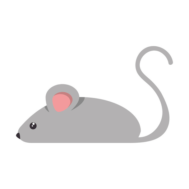malá myš samostatná ikona - Vektor, obrázek