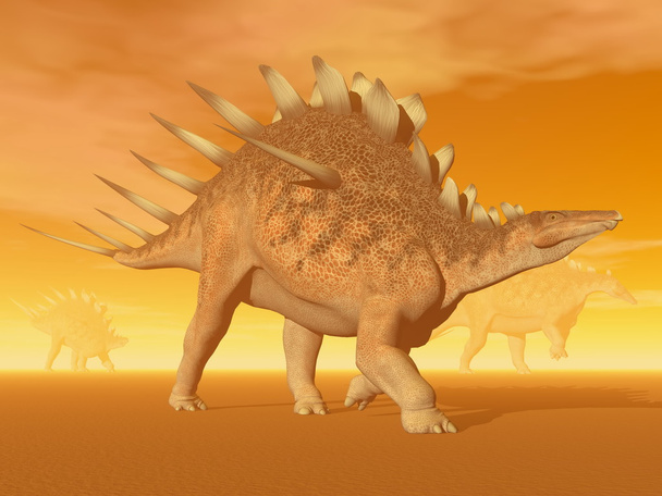 Dinosaurio Kentrosaurus - 3D render
 - Foto, Imagen