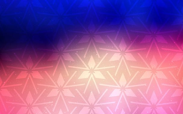Light Blue, Red vector background with triangles. - Vector, Image