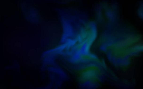 Dark Blue, Green vector colorful blur backdrop. - Vector, Image