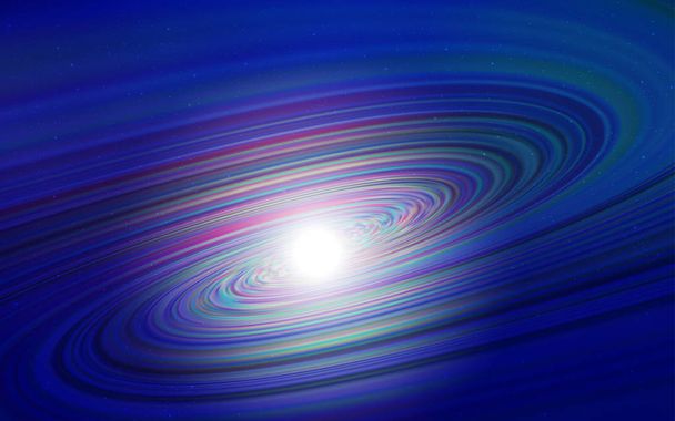 Dark BLUE vector texture with milky way stars. - Vector, Image