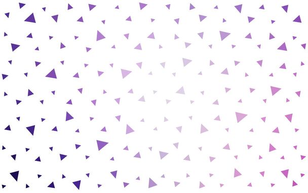 Light Purple, Pink vector  gradient triangles template. - Vector, Image