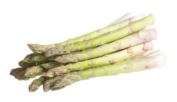 fresh asparagus spears isolated on white - Fotografie, Obrázek