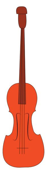 ヴァイオリン手描きのデザイン、イラスト、ベクトルオンホワイトバックグロ - ベクター画像
