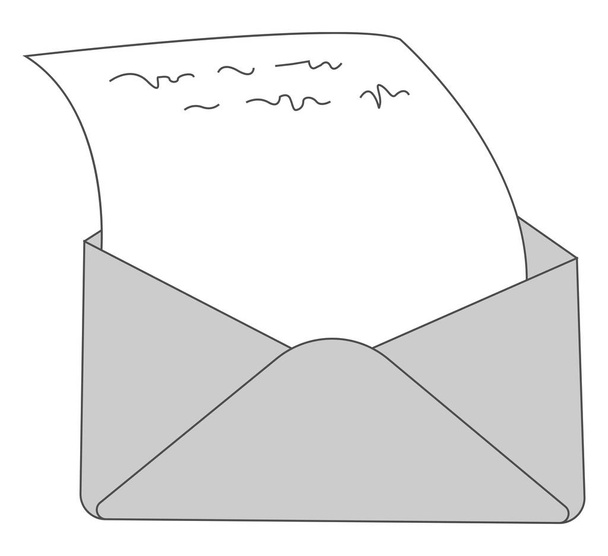 Letter on envelope , vector or color illustration - Vector, Image