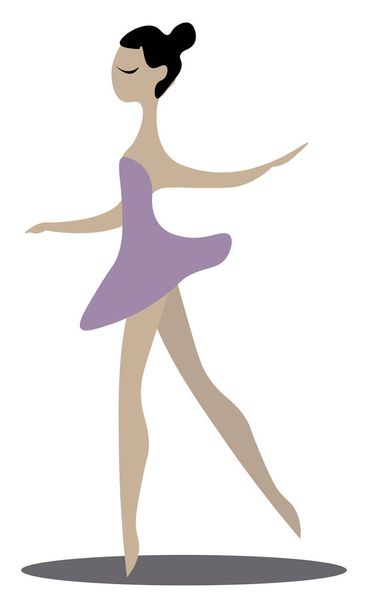 Ballerina, vektorová nebo barevná ilustrace.  - Vektor, obrázek