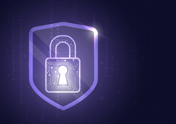 Escudo de protección de datos online
 - Vector, imagen
