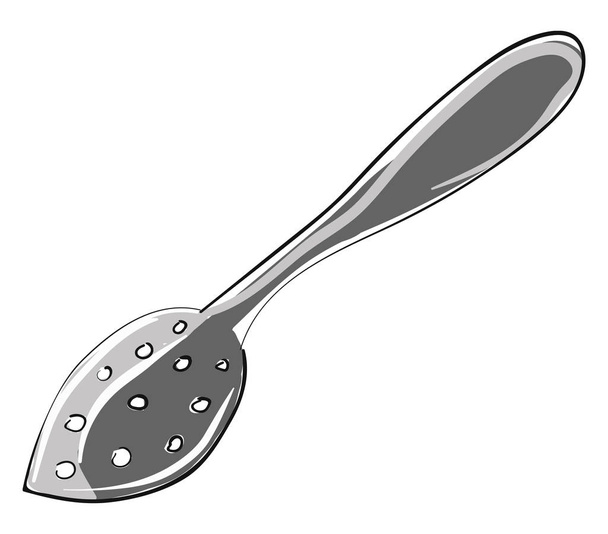 Drawing of a mote teaspoon, vector or color illustration.  - Vector, Image