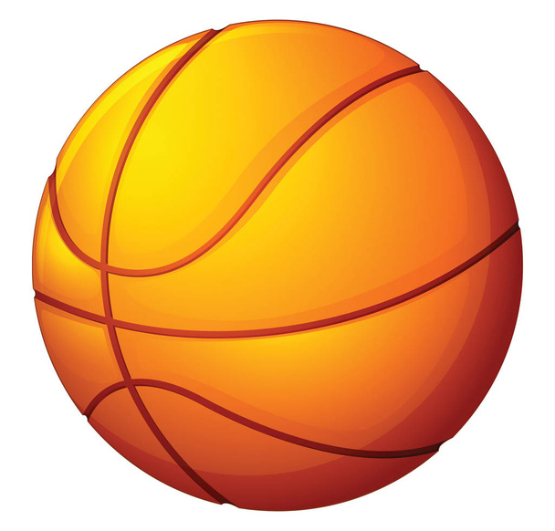 Image of basketball (ball), vector or color illustration. - Вектор,изображение