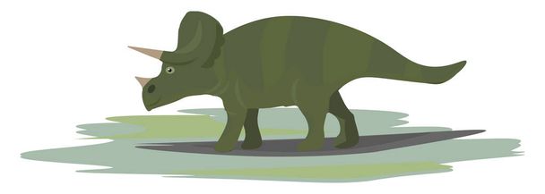 Obrázek Ceratops-ceratopský dinosaurus, vektorový nebo barevný ilustr - Vektor, obrázek