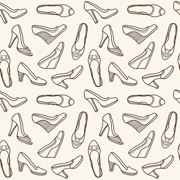 Shoes pattern - Вектор,изображение