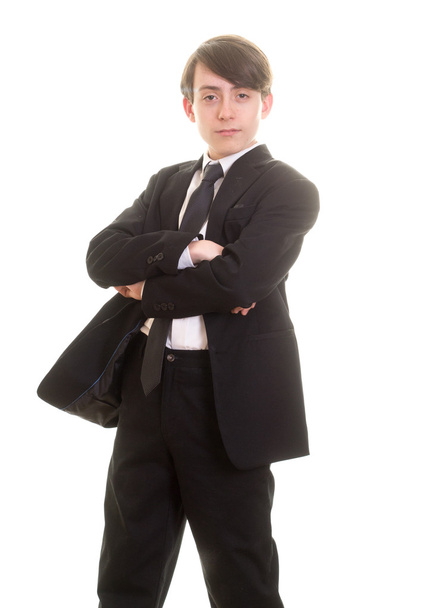 Teen boy in suit and tie - Φωτογραφία, εικόνα