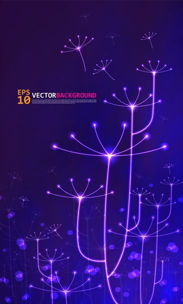 neon licht vectorillustratie - Vector, afbeelding