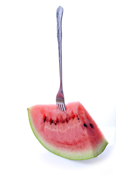 in Scheiben geschnittene Wassermelone aus nächster Nähe - Foto, Bild