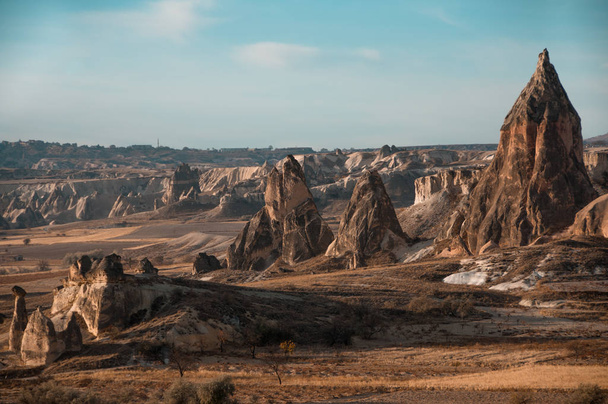 View of the unique landscape of Cappadocia Turkey - Foto, Imagen