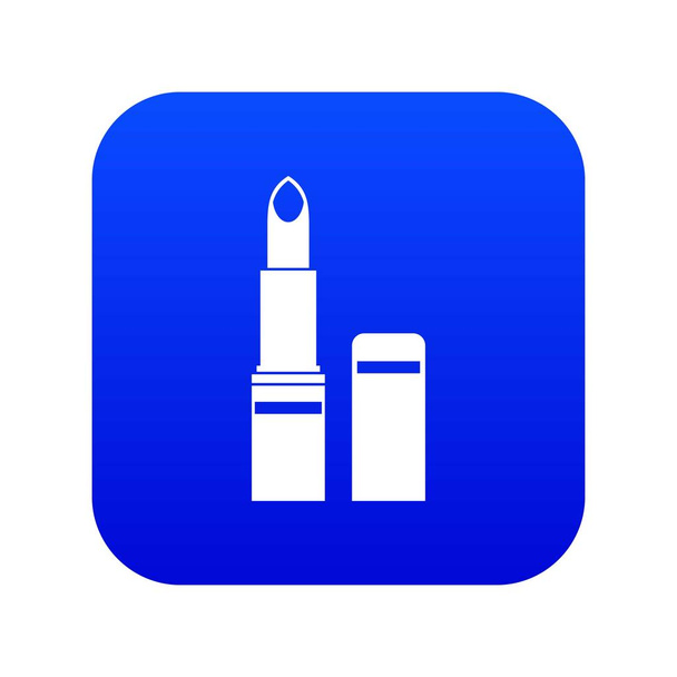 Lipstick icon digital blue - Вектор, зображення