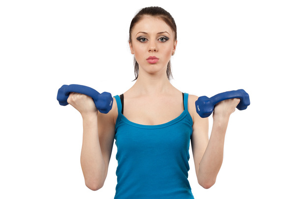 Woman doing workout - Фото, изображение