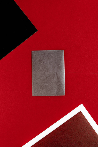 Papelería de papel para el diseño y la marca, maqueta flatlay
 - Foto, imagen