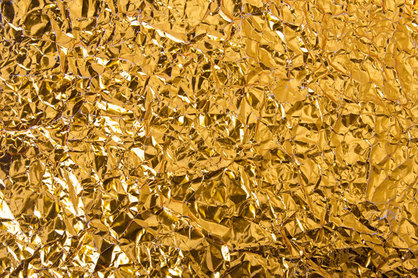 Oro increspato carta stagnola texture sfondo
. - Foto, immagini