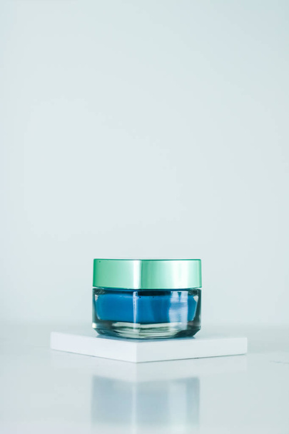 Mascarilla crema facial de belleza, producto cosmético hidratante de lujo - Foto, Imagen