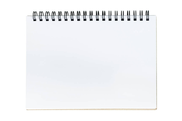 Cuaderno aislado sobre fondo blanco. - Foto, imagen