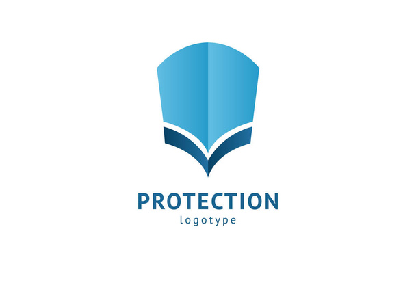 Shield icon. Vector flat style illustration Abstract business security Agency logo template. Logo concept of antivirus, protection, insurance, privacy, guard. - Vector, Image