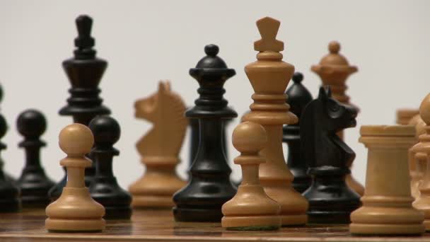 Bir satranç taşLarını yakın çekime taşıma - Video, Çekim