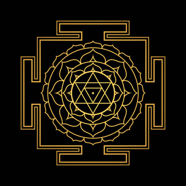 hinduism yantra sacred geometry mandal - ベクター画像