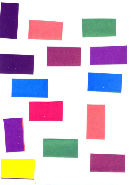 Применение бумаги, вырезанной из цветных ножниц
 - Фото, изображение