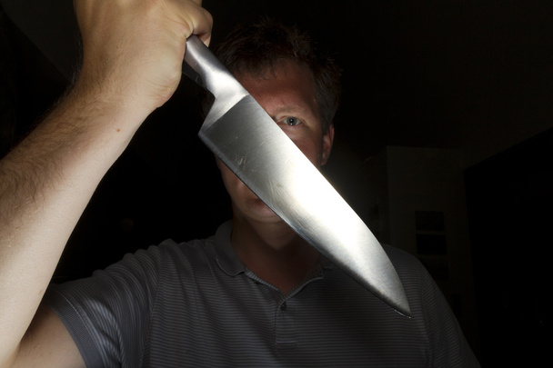 επίθεση με μαχαίρι - Φωτογραφία, εικόνα