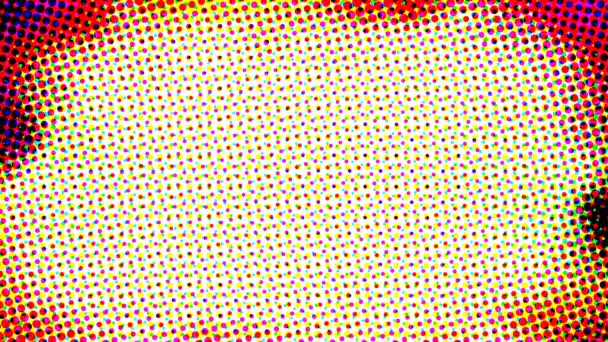 Абстрактный многоцветный ретро-полутоновый эффект
 - Кадры, видео
