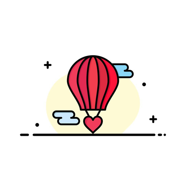 Flying Bon, Hot Bon, Love, Valentine Business Line
 - Вектор,изображение