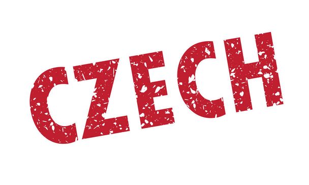 Ilustración vectorial del sello grunge checo
 - Vector, imagen
