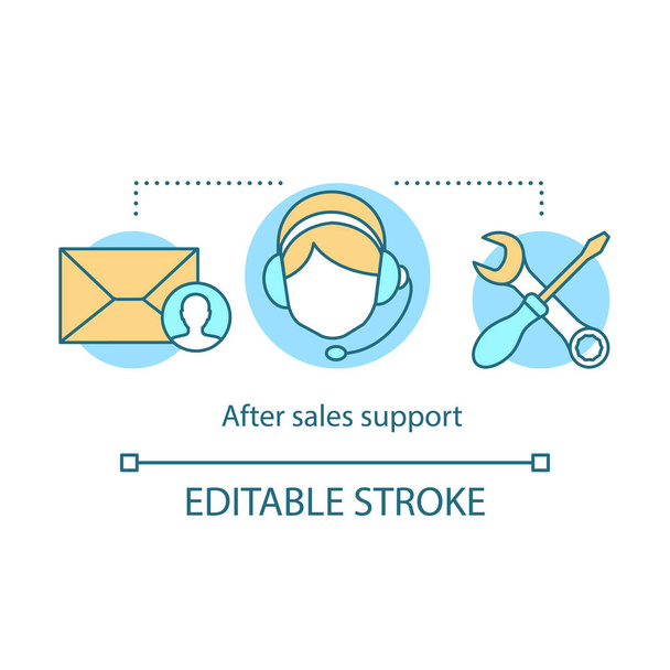After sales support concept icon - Vector, Image