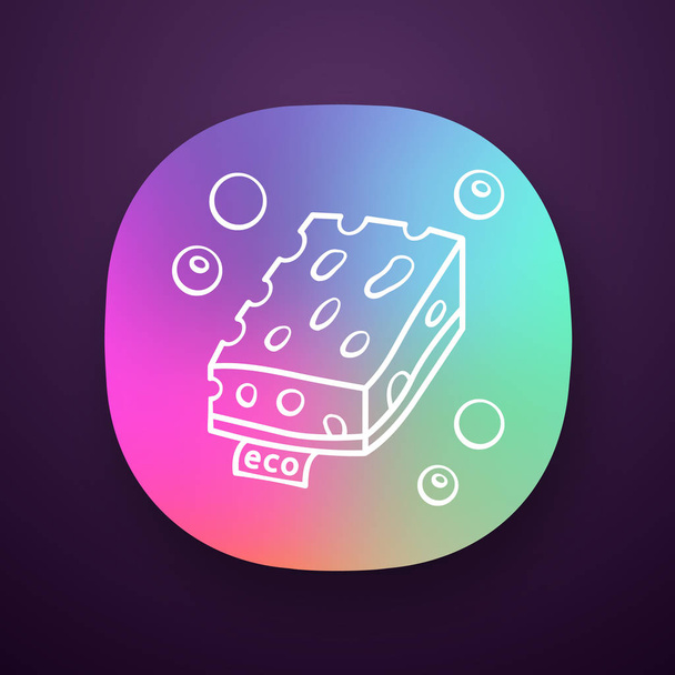 Eco sponges app icon - ベクター画像