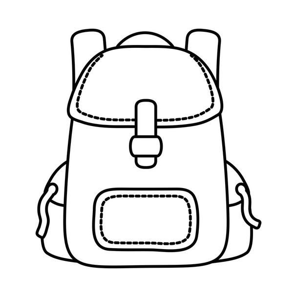 рюкзак гавкає мультфільм Векторна ілюстрація графічний дизайн
 - Вектор, зображення