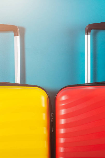 Bright cabin size suitcases as holiday concept - Fotó, kép