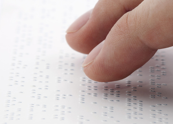 Braille reading - Foto, Bild